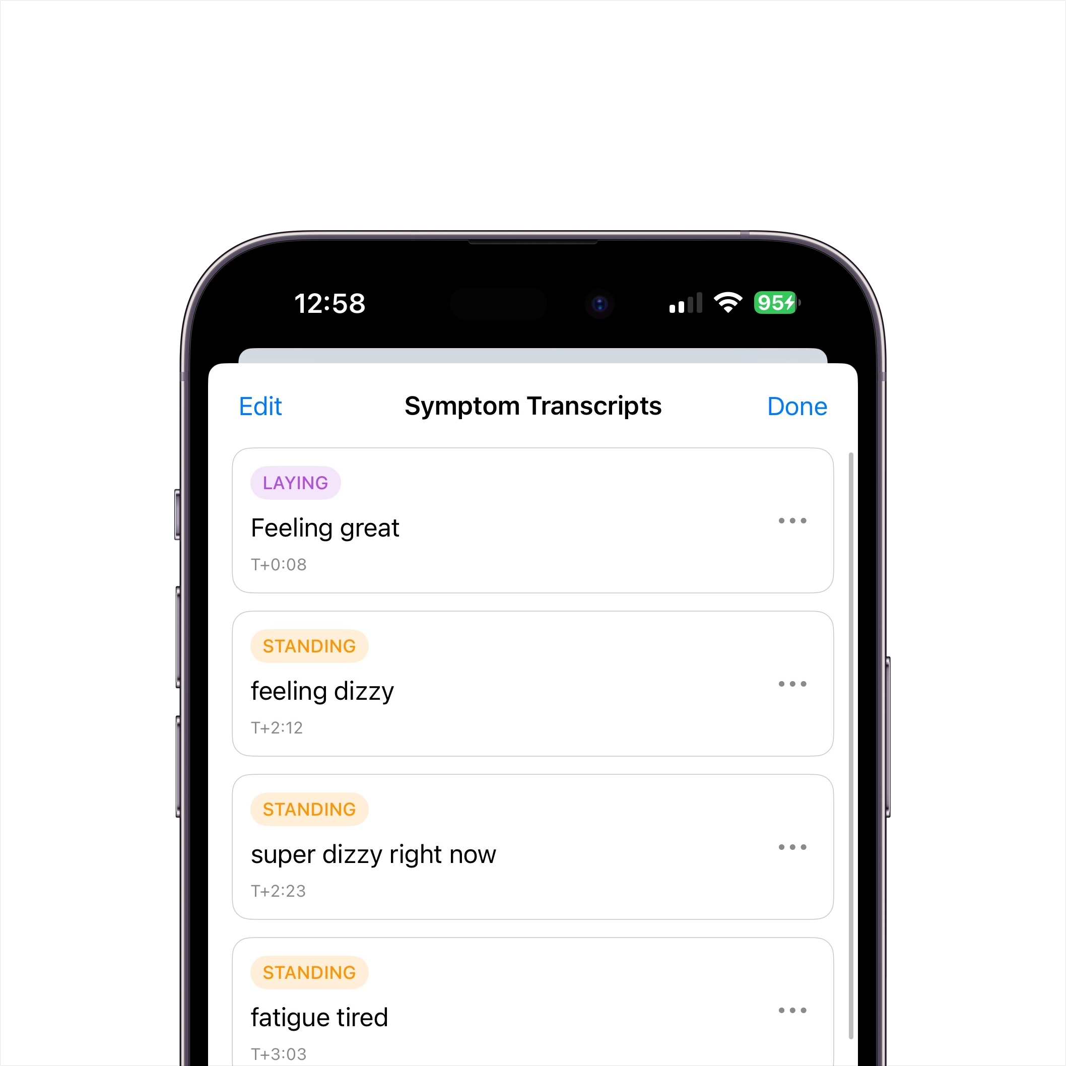 Voice-Recorded Symptoms